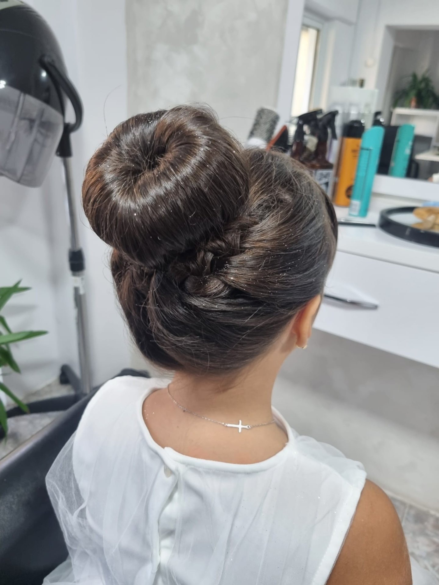 Coc înalt cu sclipici